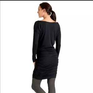 Athleta Solstice Cowl Ruched Dress